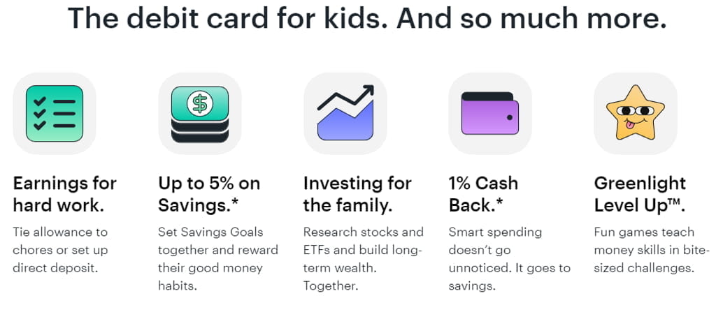 The debit card for kids