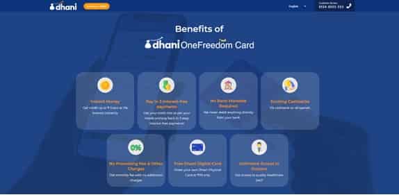 Benefits of Dhani One Freedom Card