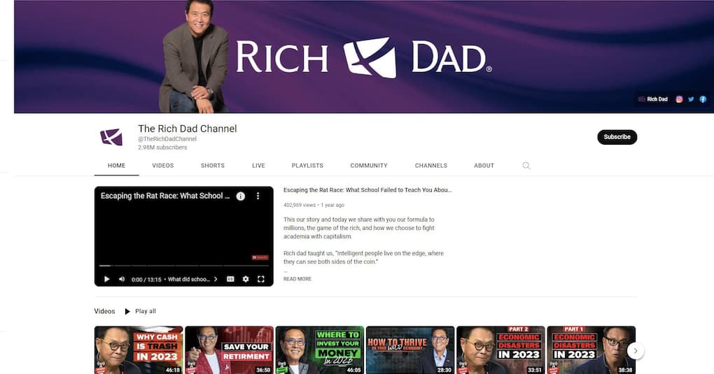 Robert Kiyosaki Youtube