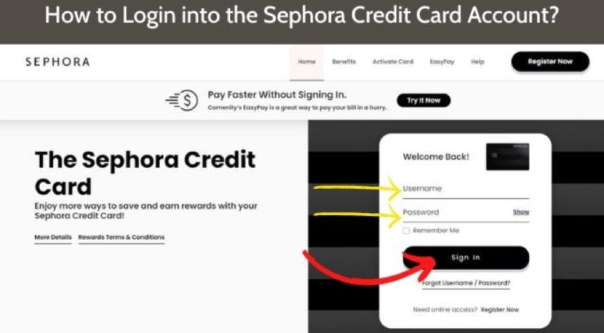 Sephora Visa Login